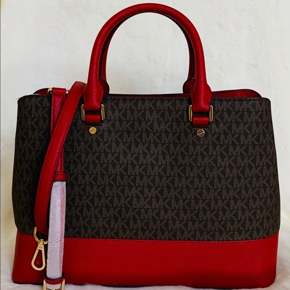 Michael Kors (3pcs) Savannah LG Satchel - Picture 3 of 8